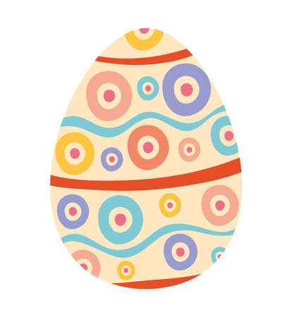 decorated easter eggのイラスト素材