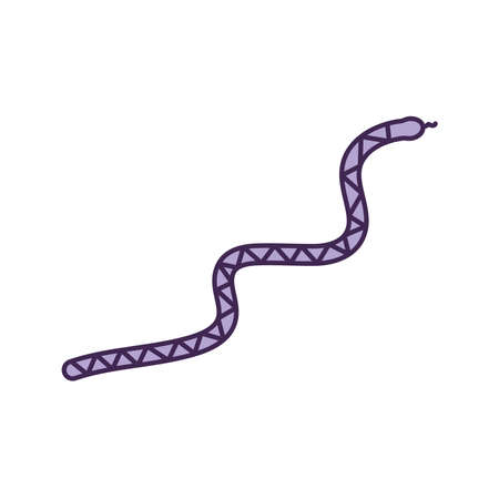 purple snake designのイラスト素材
