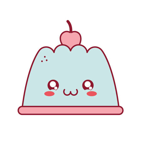 blue  cakeのイラスト素材