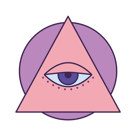 pink pyramind designのイラスト素材