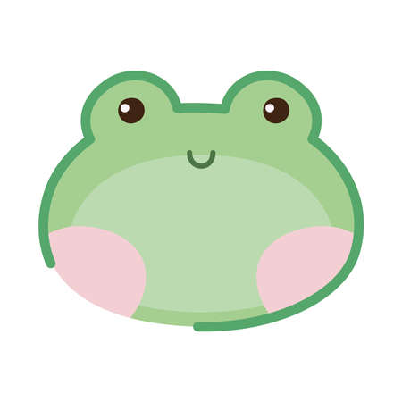 frog face designのイラスト素材