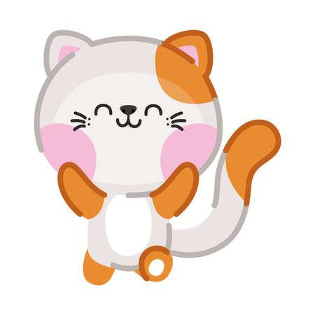 happy cat designのイラスト素材