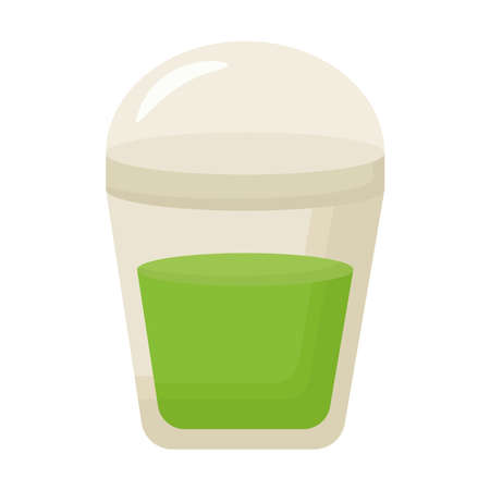 matcha milkshake illustrationのイラスト素材
