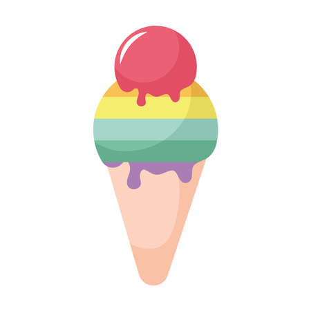 pride ice creamのイラスト素材