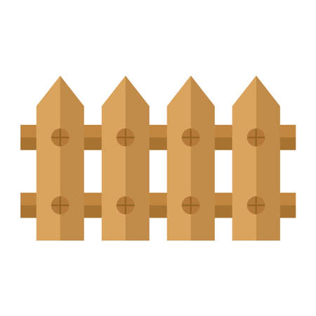 wooden fence designのイラスト素材