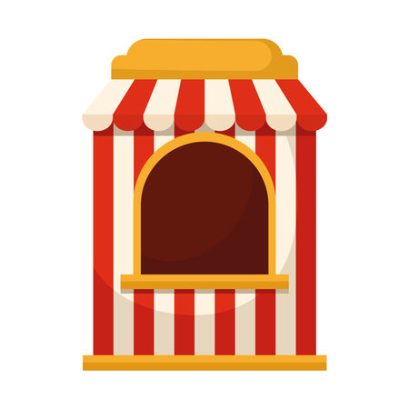 ticket tent designのイラスト素材