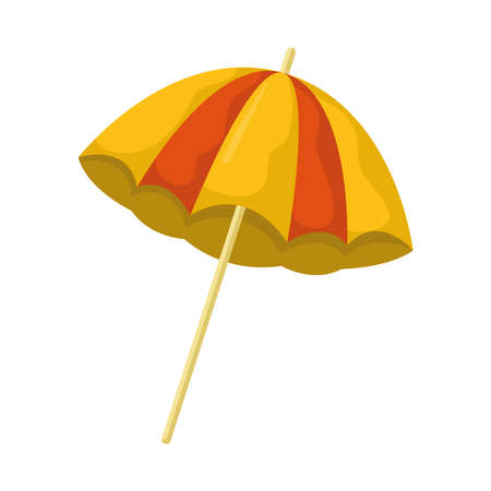 beach umbrella illustrationのイラスト素材