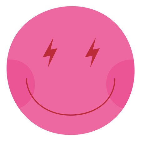 pink emoji designのイラスト素材