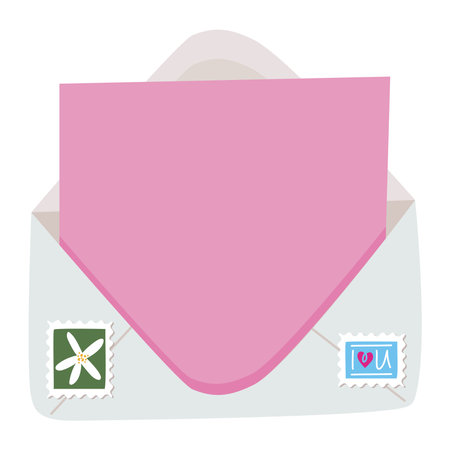 colored envelope designのイラスト素材