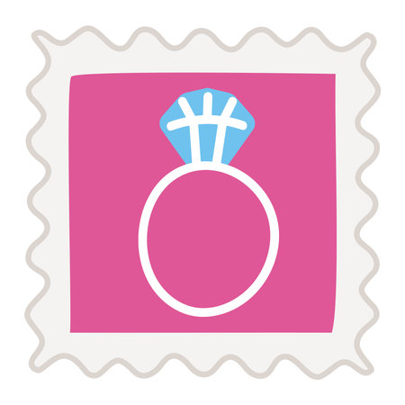 ring stamp designのイラスト素材