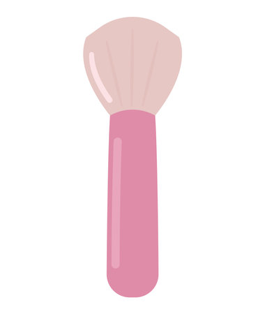 pink makeup brushのイラスト素材