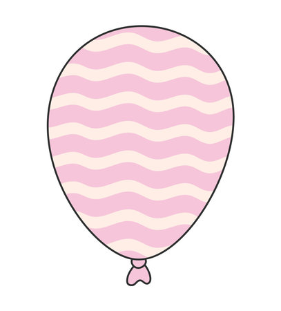 pink balloon designのイラスト素材