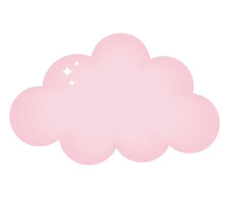 pink cloud designのイラスト素材