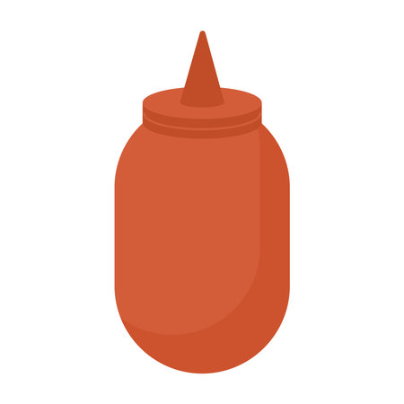 ketchup bottle illustrationのイラスト素材