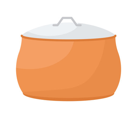 orange pot designのイラスト素材