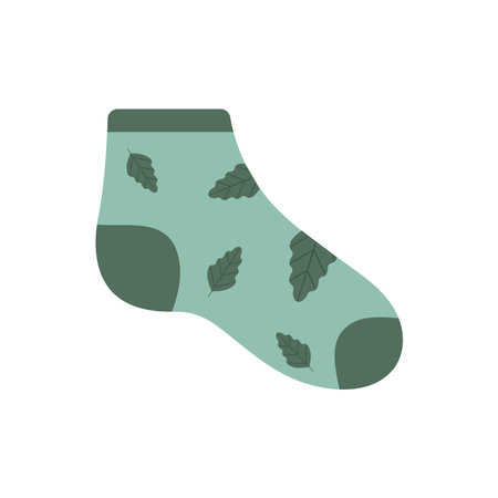 green sock designのイラスト素材