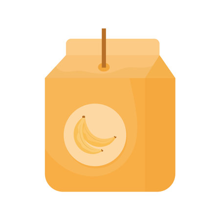 banana juice boxのイラスト素材