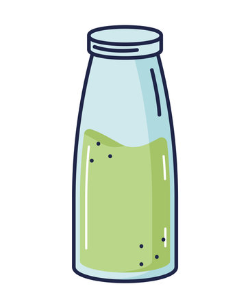 green detox smoothieのイラスト素材