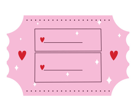 pink coupon vectorのイラスト素材