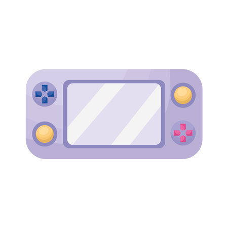 gray portable videogameのイラスト素材