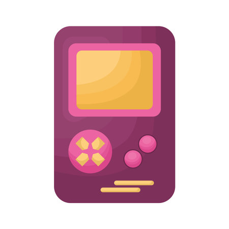purple portable videogameのイラスト素材