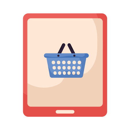 orange tablet designのイラスト素材