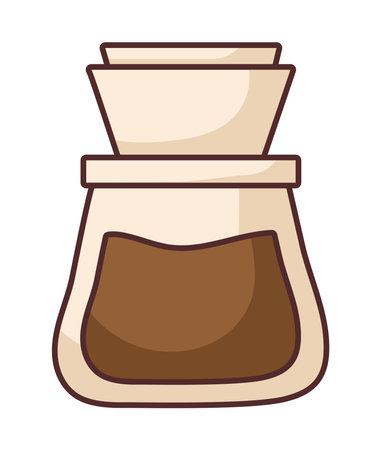 coffee jug with filtersのイラスト素材