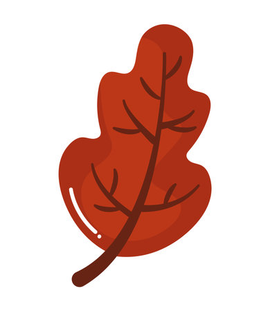 red fall leafのイラスト素材