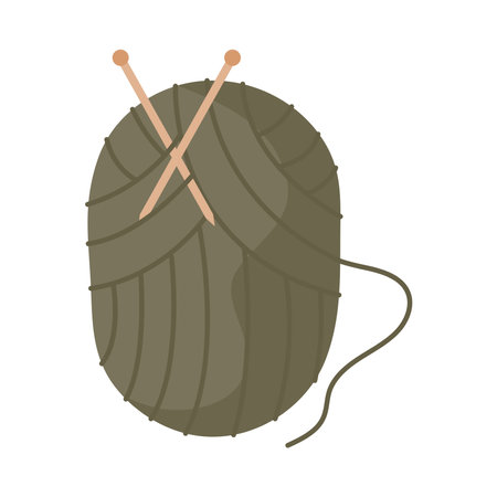 green yarn ballのイラスト素材
