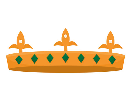 colorful crown iconのイラスト素材