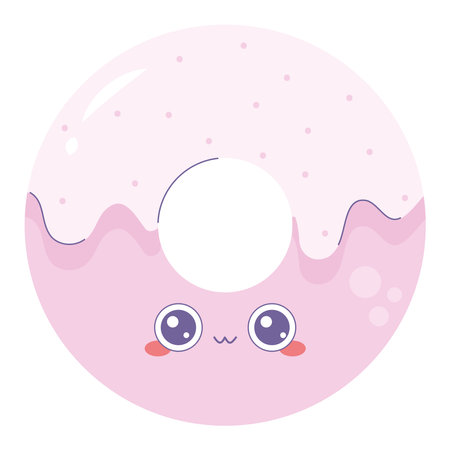 kawaii donut designのイラスト素材