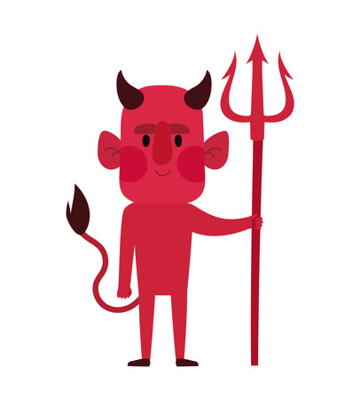 halloween devil designのイラスト素材