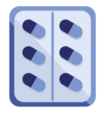 blue pills tabletのイラスト素材