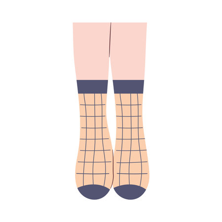 striped socks pairのイラスト素材