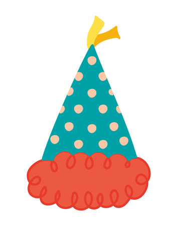 colored party hatのイラスト素材