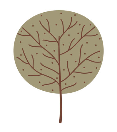 textured tree iconのイラスト素材