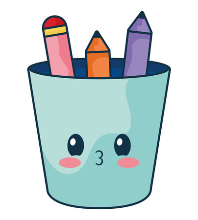 kawaii pens jarのイラスト素材