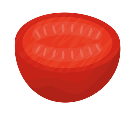 tomato slice designのイラスト素材