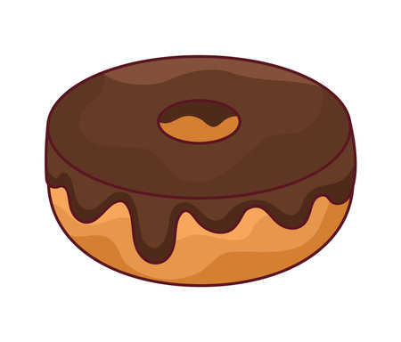 chocolate donut designのイラスト素材