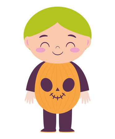 pumpkin costume designのイラスト素材