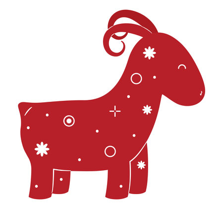 goat chinese zodiacのイラスト素材