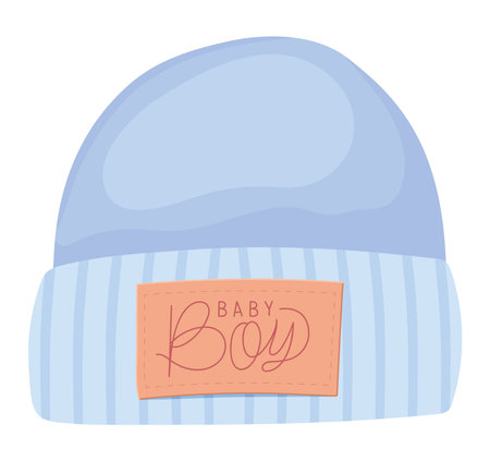 baby boy hatのイラスト素材