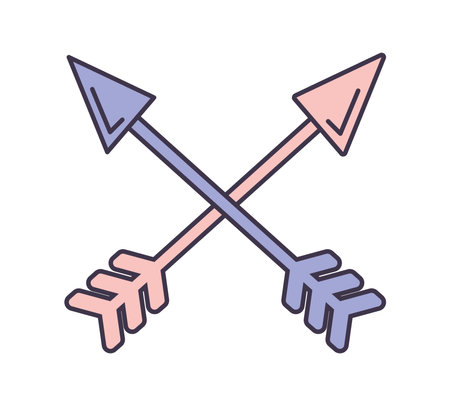 cross arrows designのイラスト素材