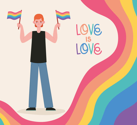 love lgbtq illustrationのイラスト素材