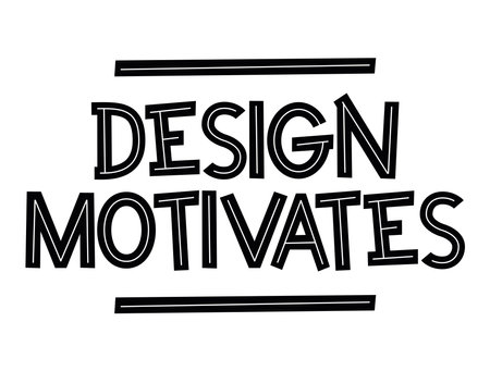 lettering of design motivatesのイラスト素材