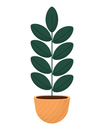 nice flower pot designのイラスト素材