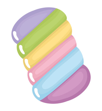 colored candy designのイラスト素材