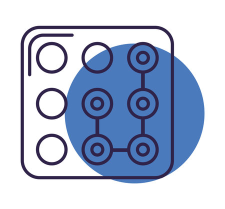 passcode in patternのイラスト素材