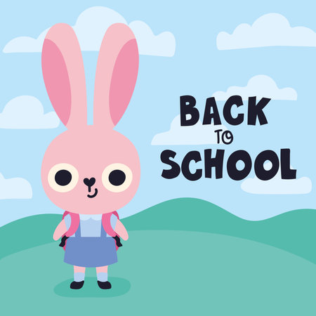 back to school cardのイラスト素材