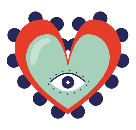 decoration heart designのイラスト素材